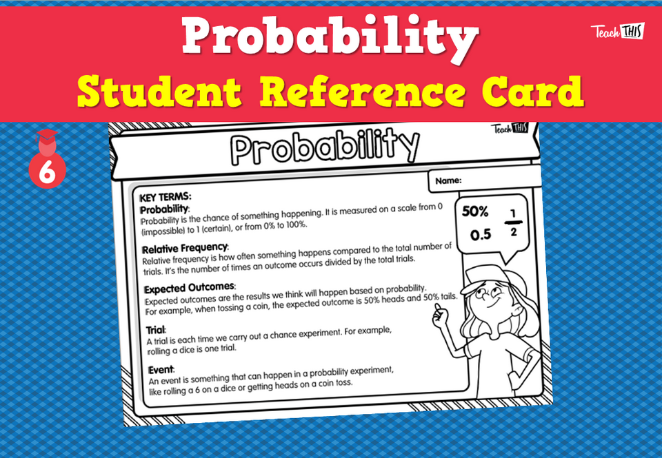 Probability - Student Reference Card