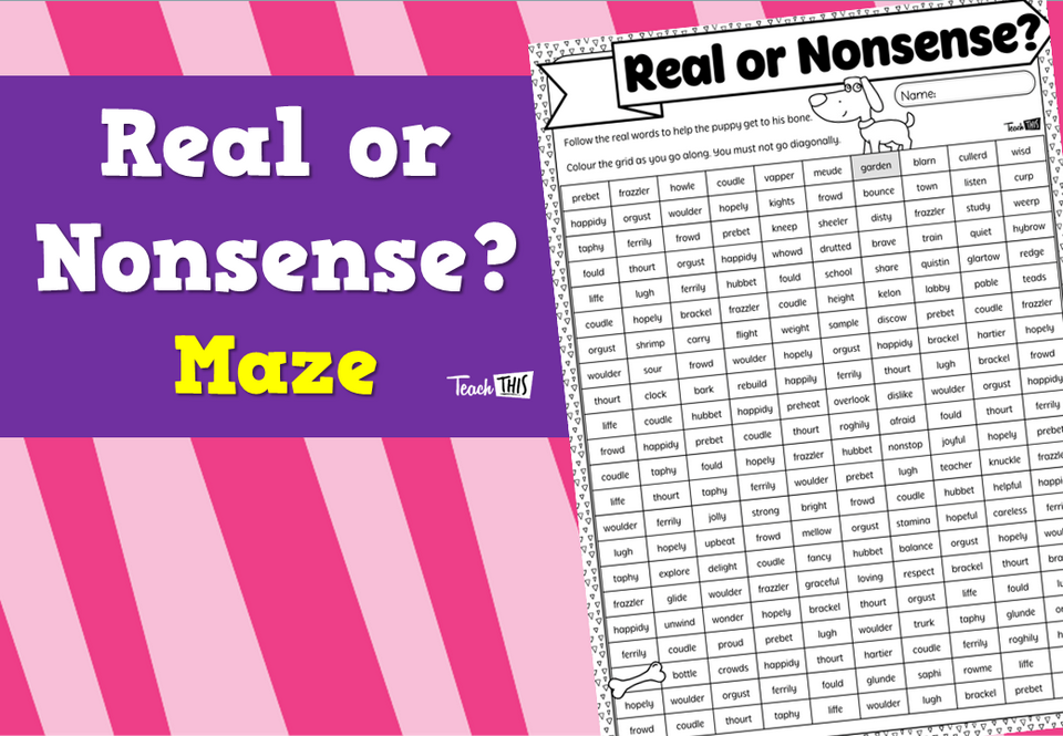 Real or Nonsense? Maze