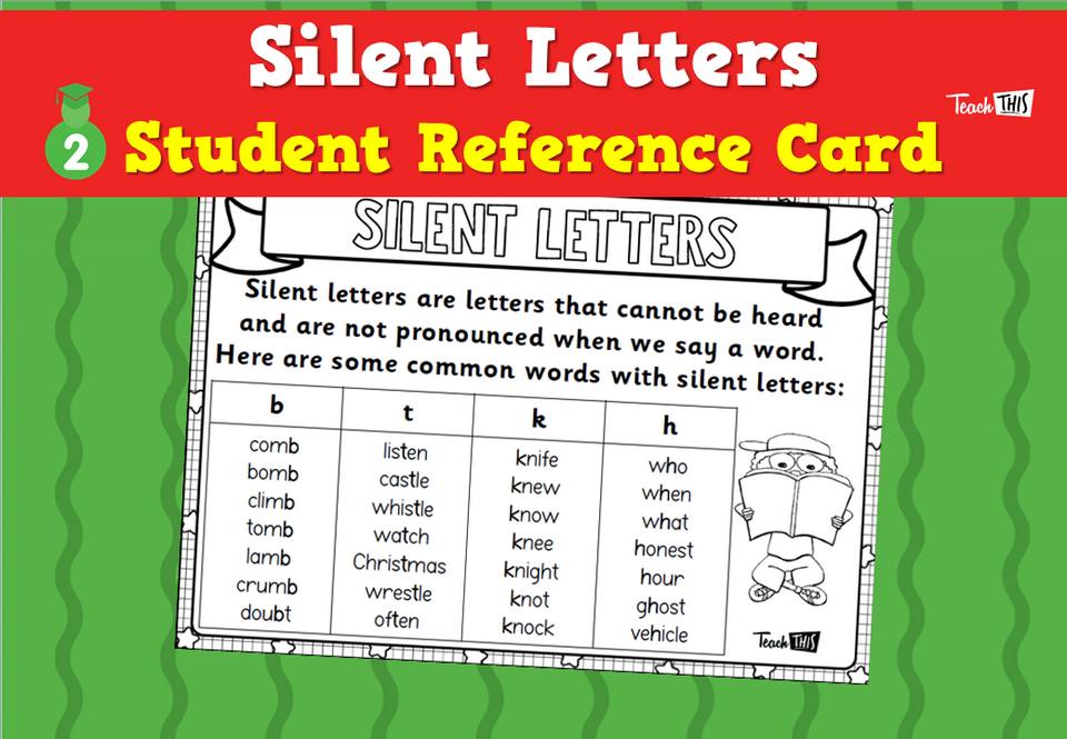 Silent Letters - Student Reference Card