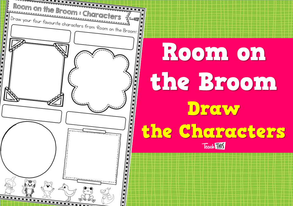 Room on the Broom - Draw the Characters
