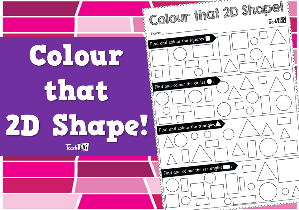 Colour that 2D Shape!
