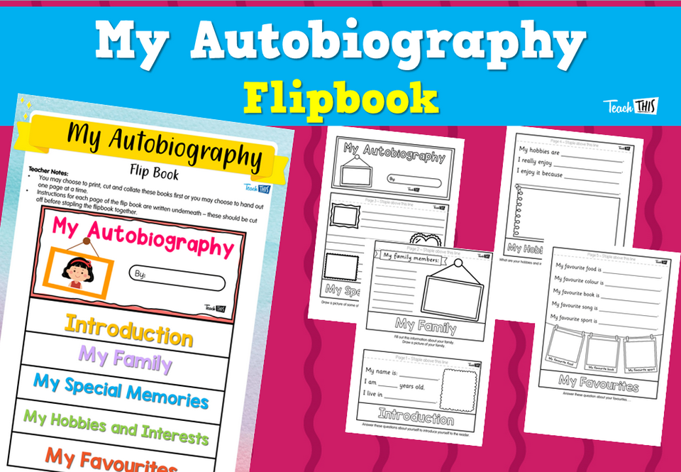 My Autobiography Flipbook