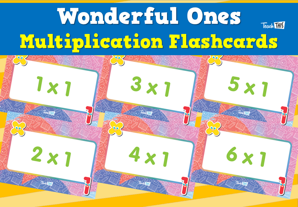 Wonderful Ones- Multiplication Flashcards