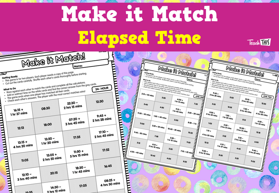 Make it Match - Elapsed Time