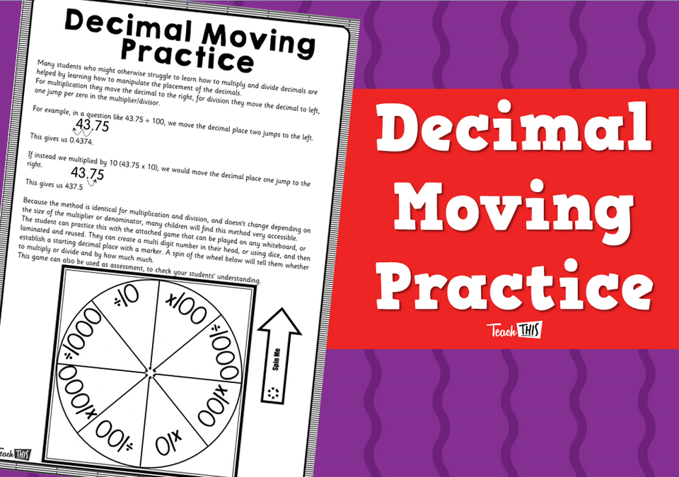Decimal Moving Practice