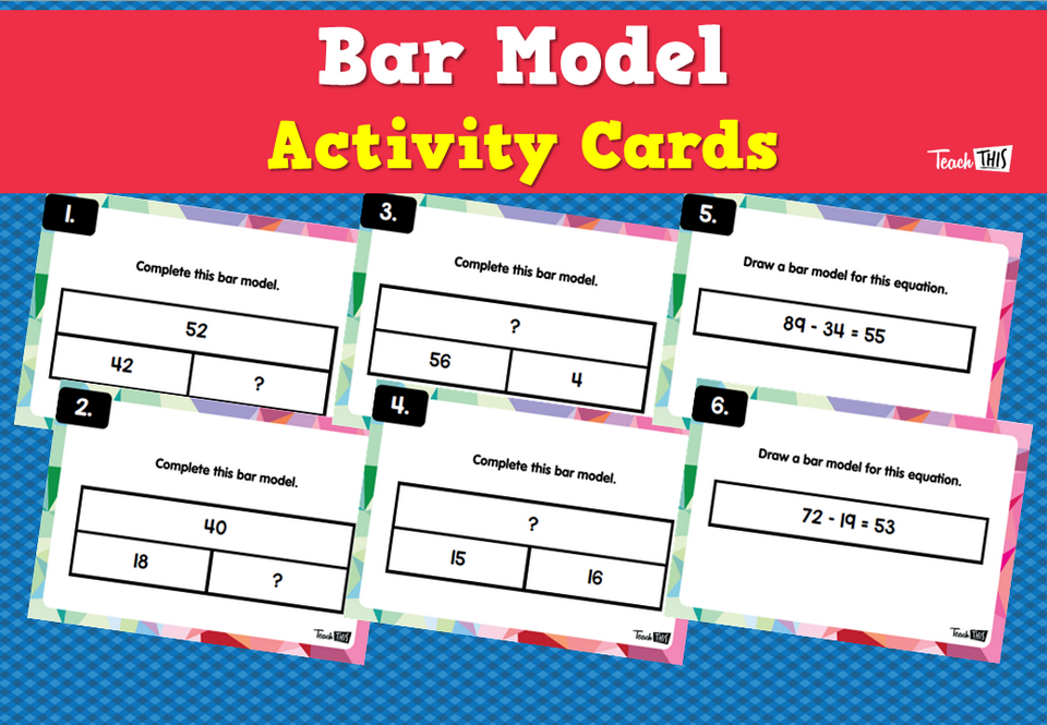 Bar Model Activity Cards