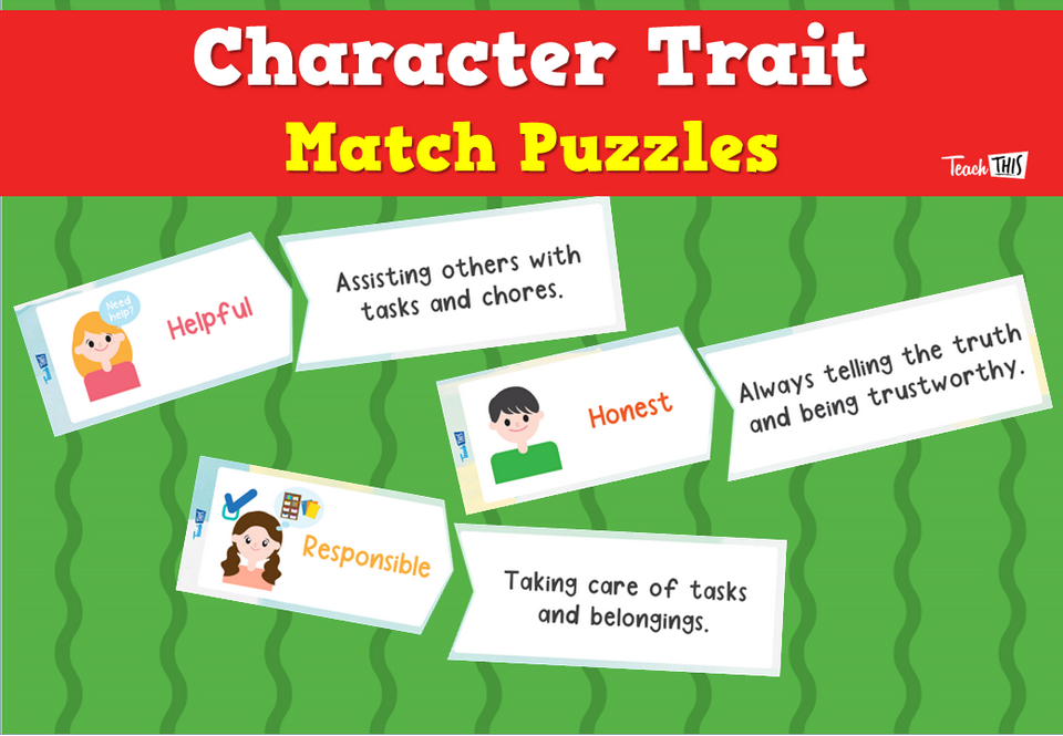 Character Trait Match Puzzles
