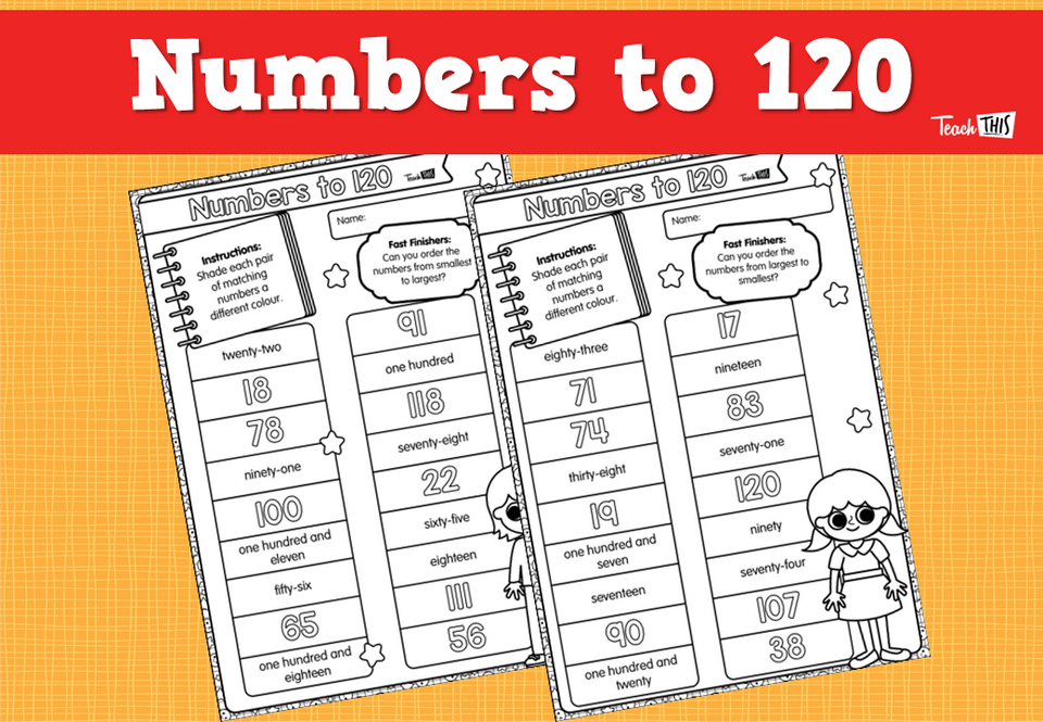 Numbers to 120