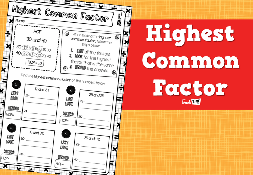 Highest Common Factor