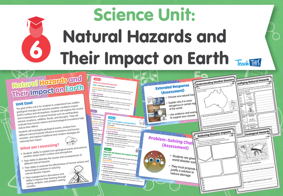Science Unit: Natural Hazards and Their Impact on Earth