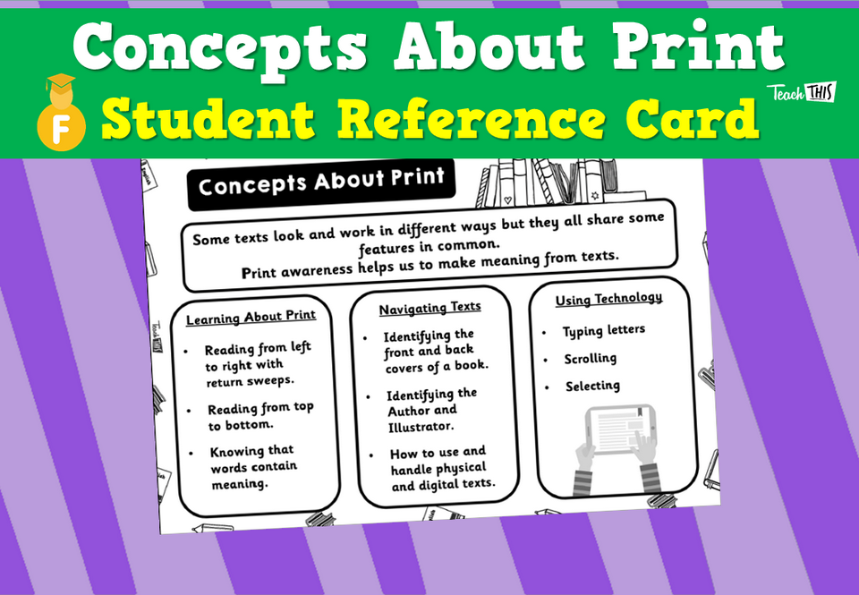 Concepts About Print Student Reference Card