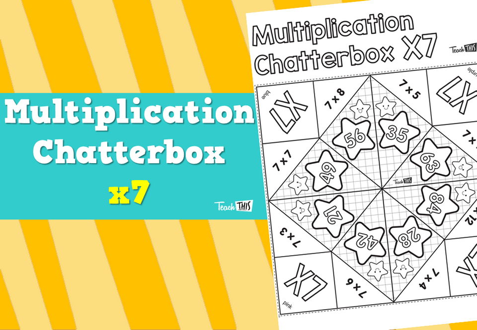 Multiplication Chatterbox 7’s