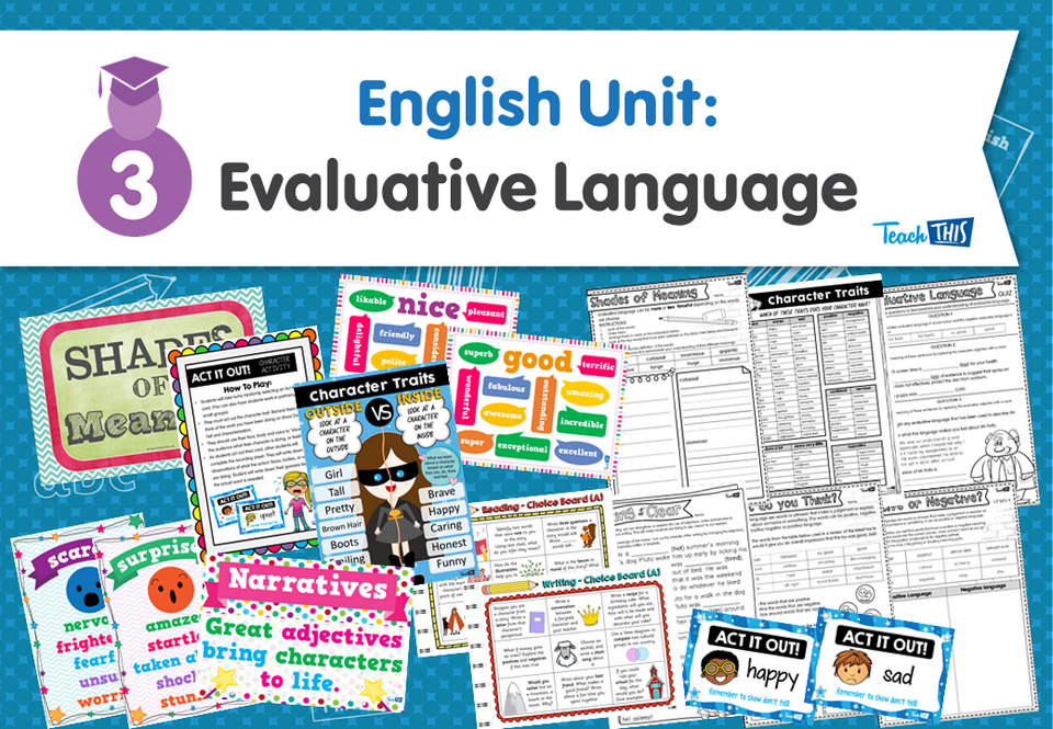 English Unit: Evaluative Language