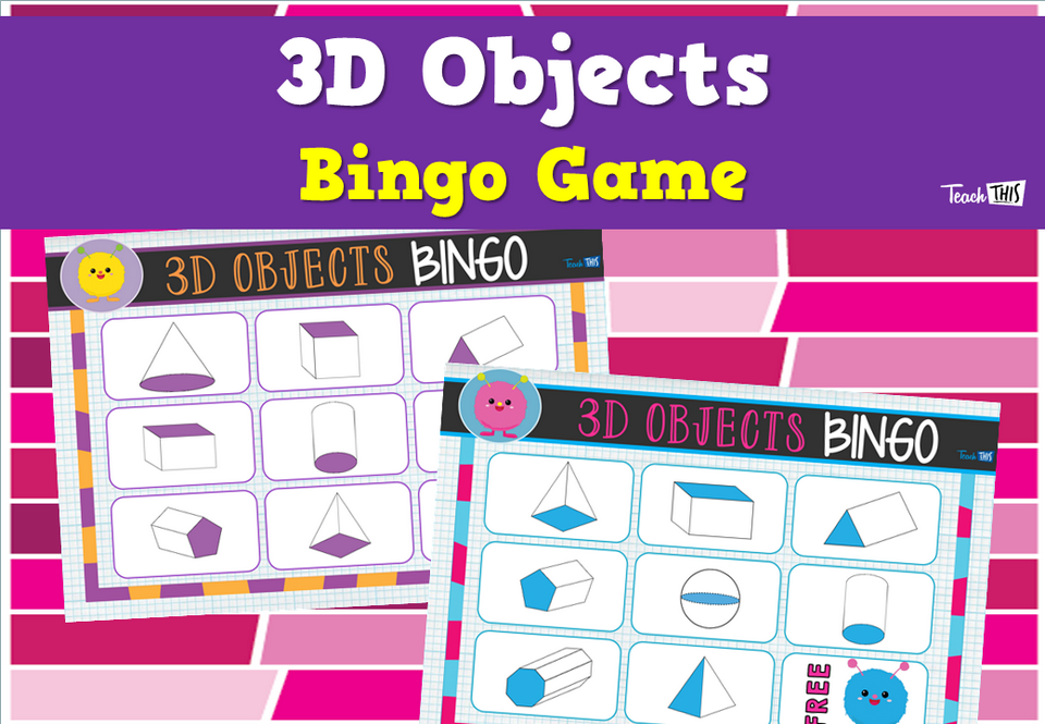 3D Objects - Bingo Game