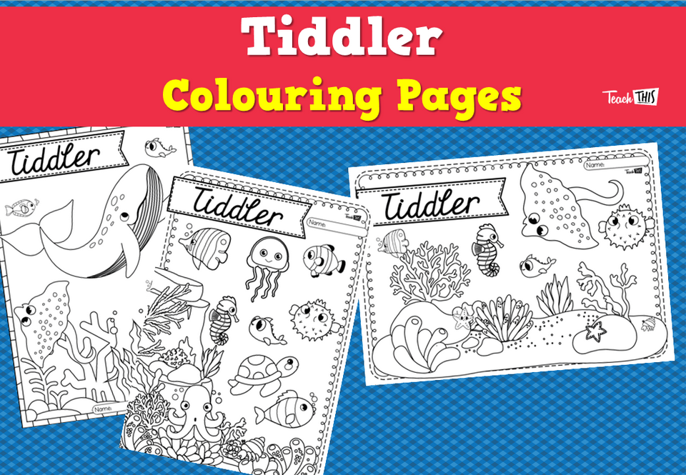 Tiddler Colouring Pages