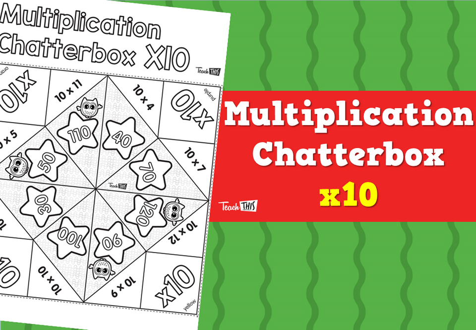 Multiplication Chatterbox 10’s