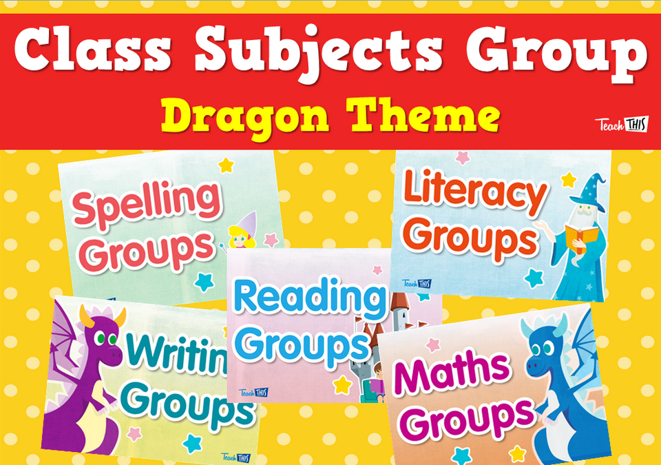 Class Subjects Group - Dragon Theme