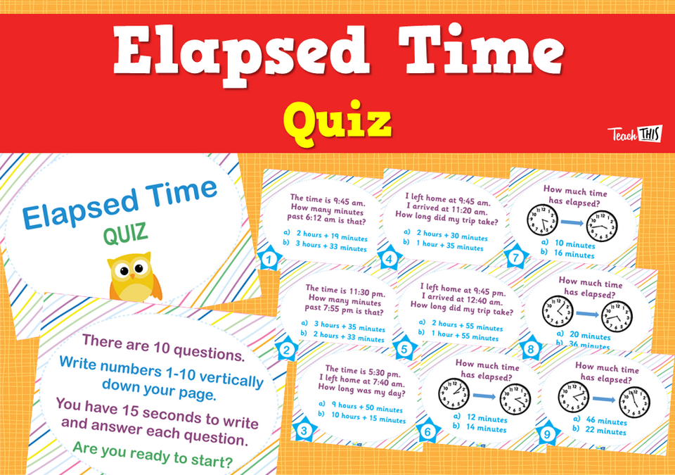 Elapsed Time - Quiz