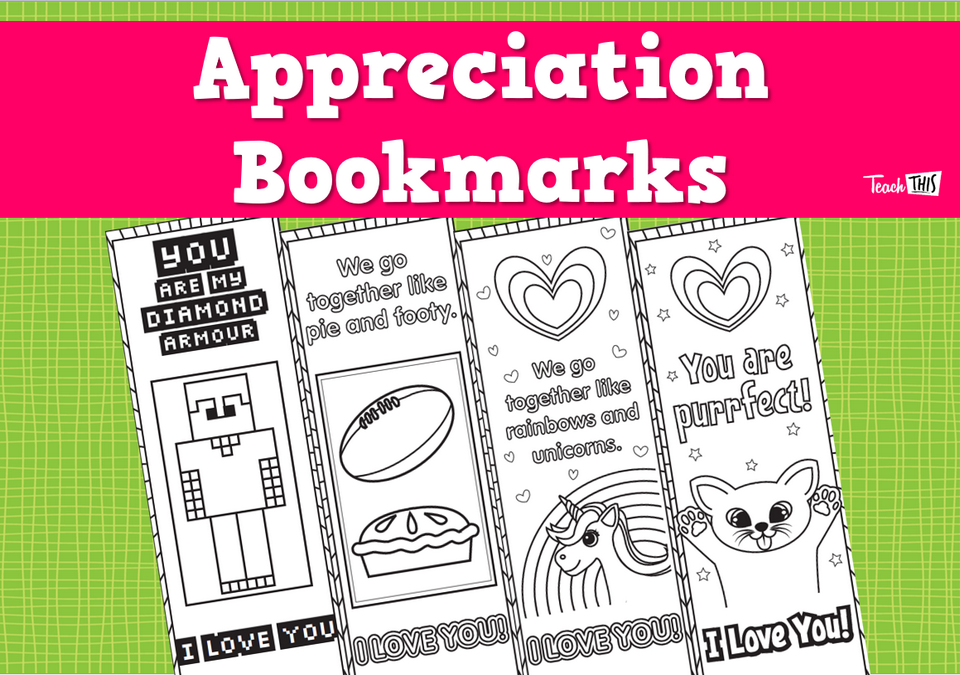 Appreciation Bookmarks