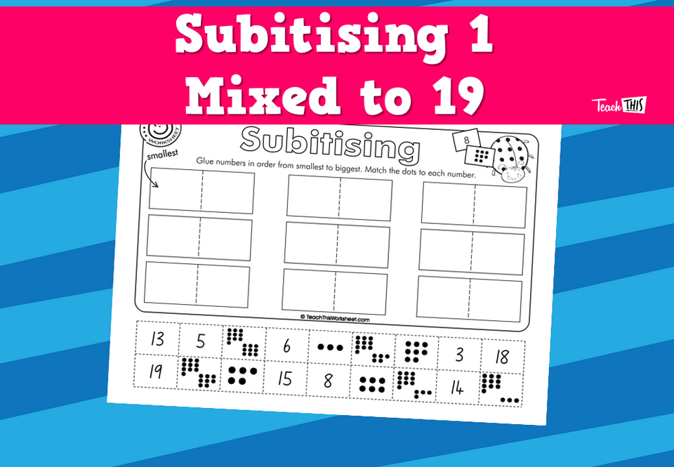 Subitising 1. Mixed to 19