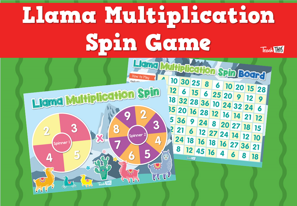 Llama Multiplication Spin Game