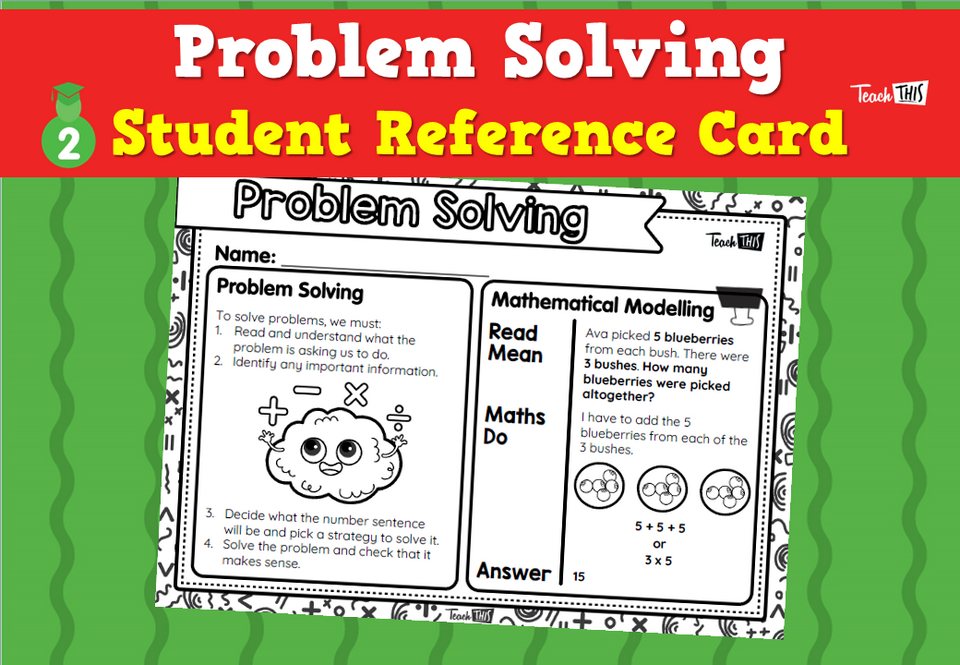 Problem Solving - Student Reference Card