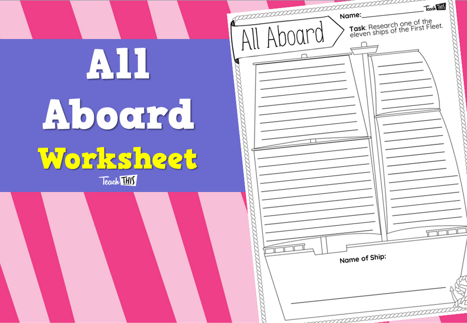 All Aboard Worksheet