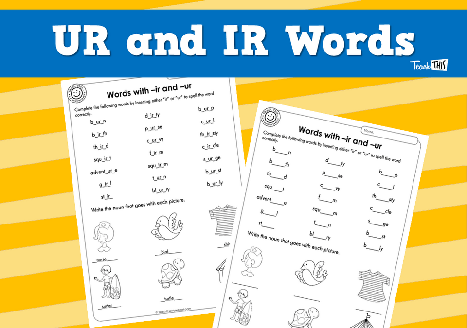 UR and IR Words