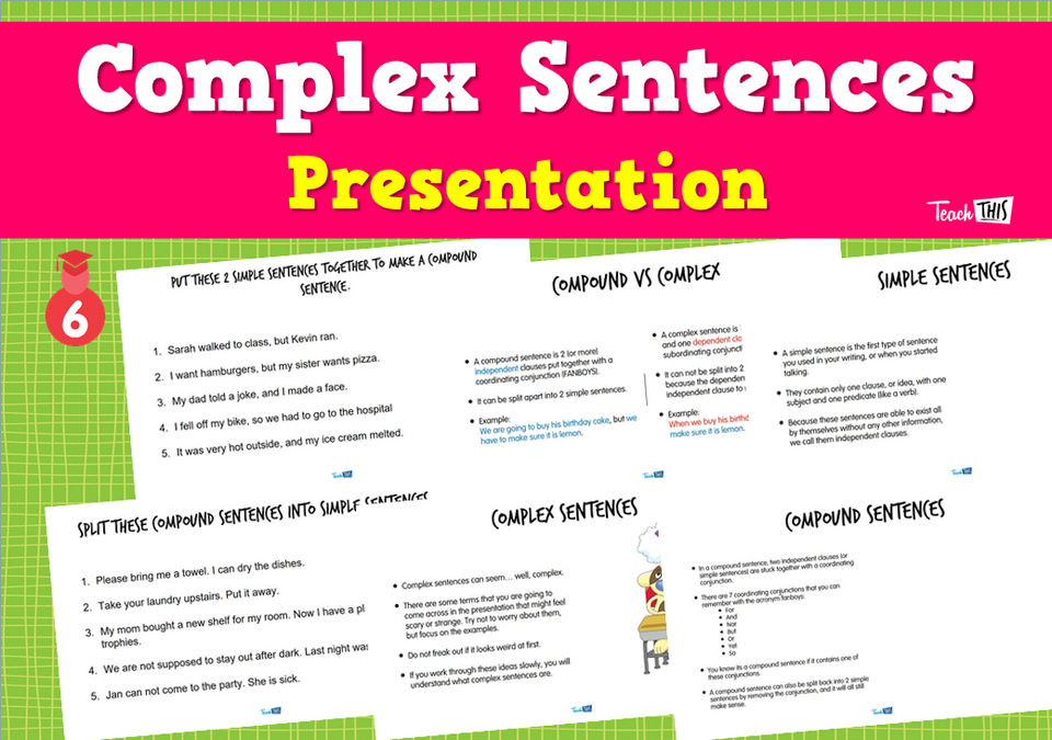 Complex Sentences Presentation