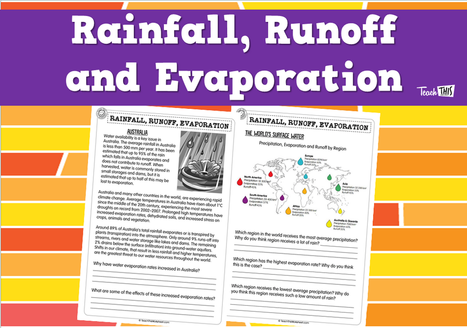 Rainfall, Runoff and Evaporation (pg2)