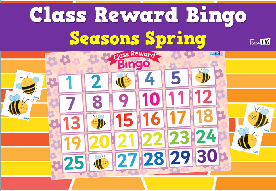 Class Reward Bingo - Seasons_Spring