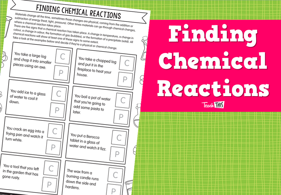 Finding Chemical Reactions