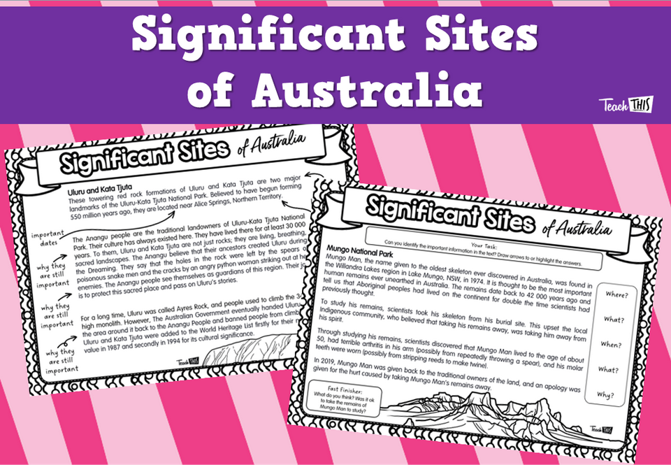 Significant Sites of Australia