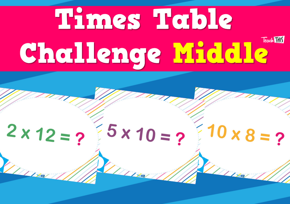 Times Table Challenge - Middle