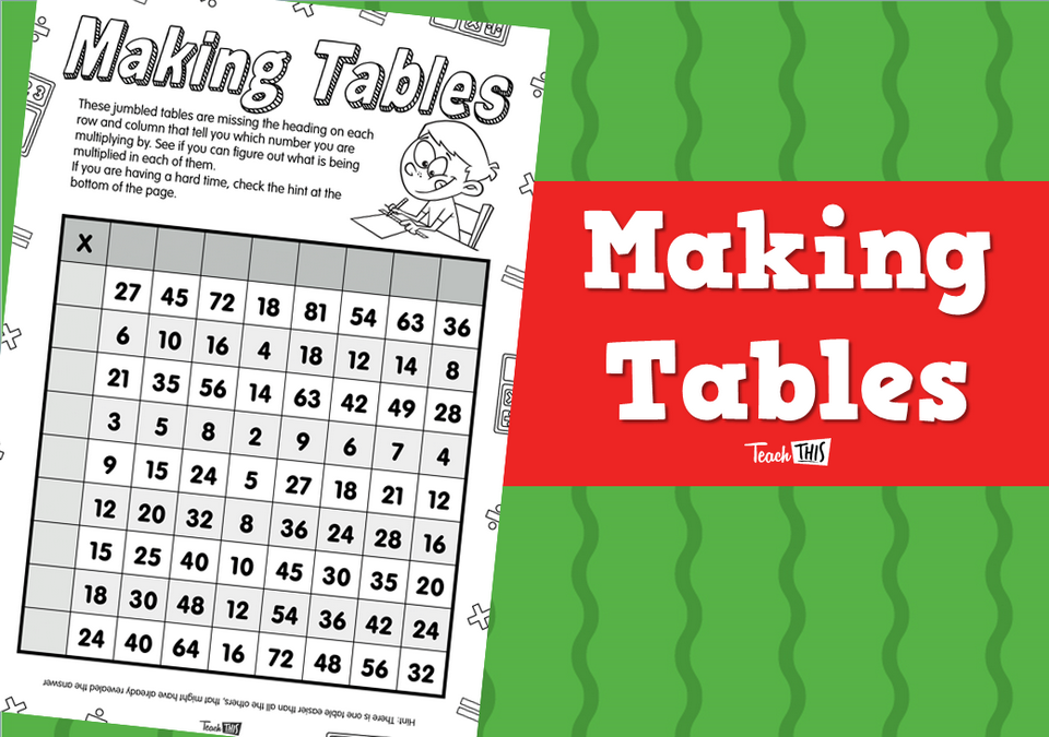 Making Tables