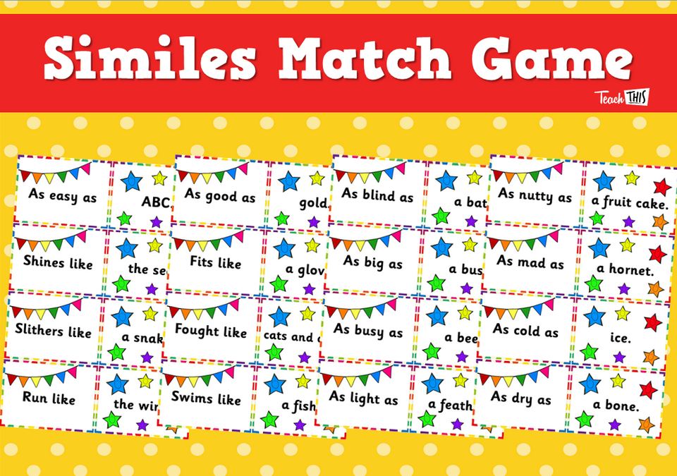Similes Match Game