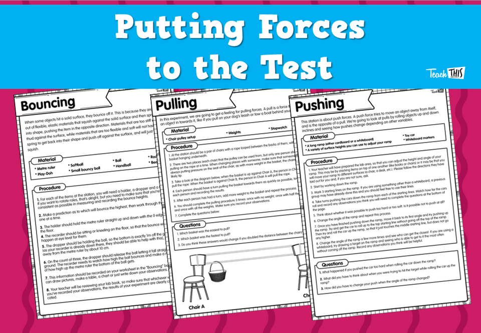 Putting Forces to the Test