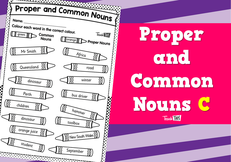 Proper and Common Nouns C