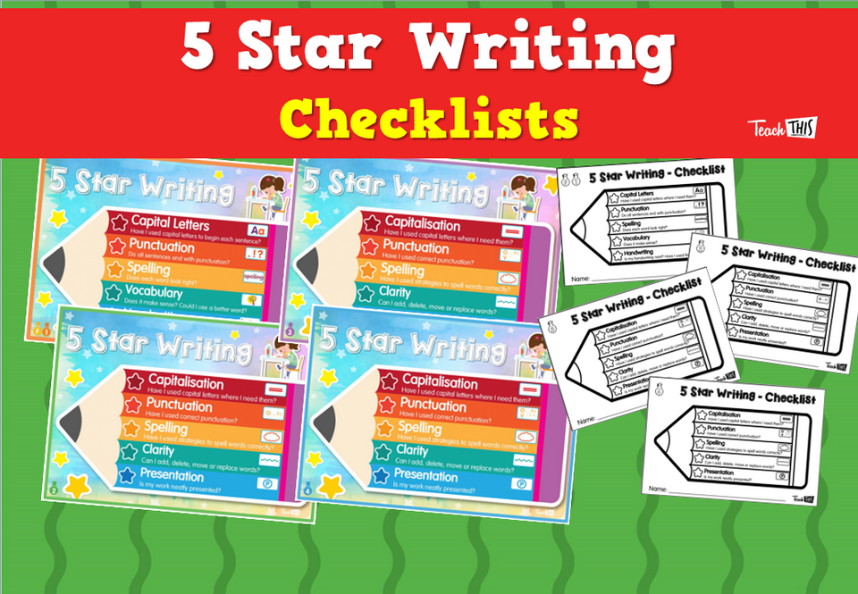 5 Star Writing Checklists