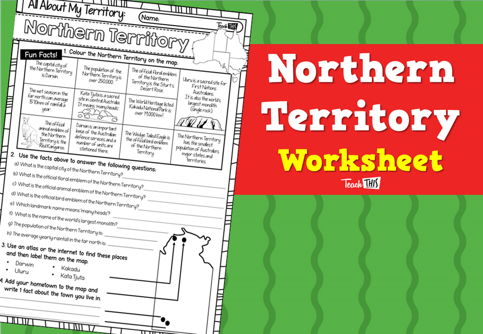 Northern Territory - Worksheet