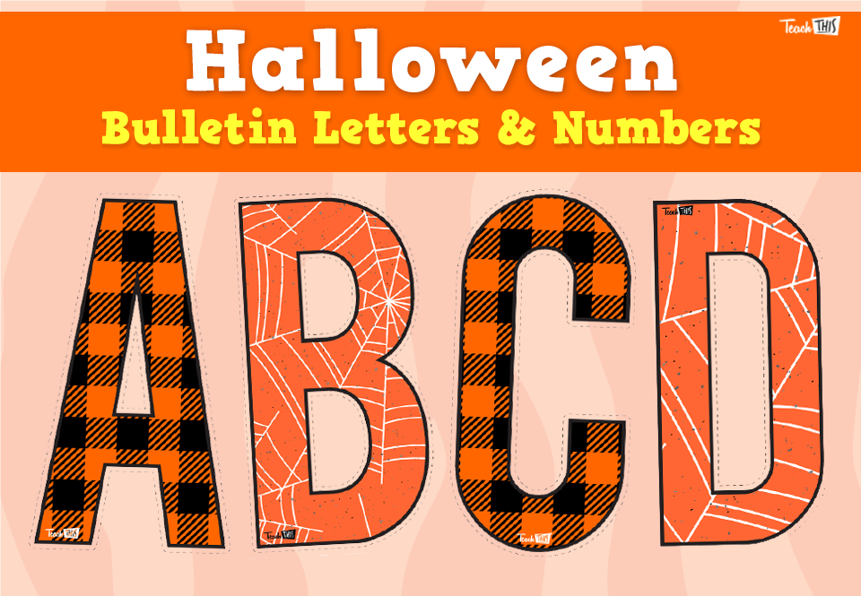 Halloween - Bulletin Letters & Numbers