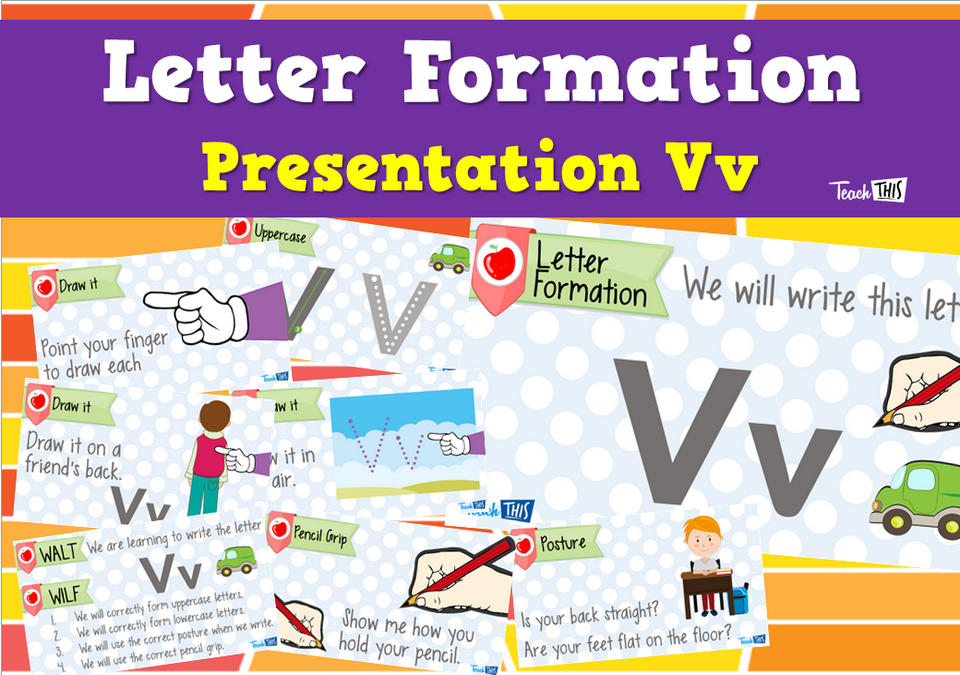 Letter Formation Presentation Vv