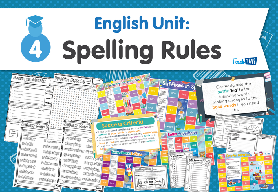 English Unit: Spelling Rules