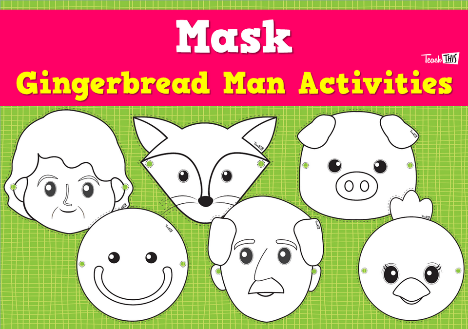 Mask - Gingerbread Man Activities