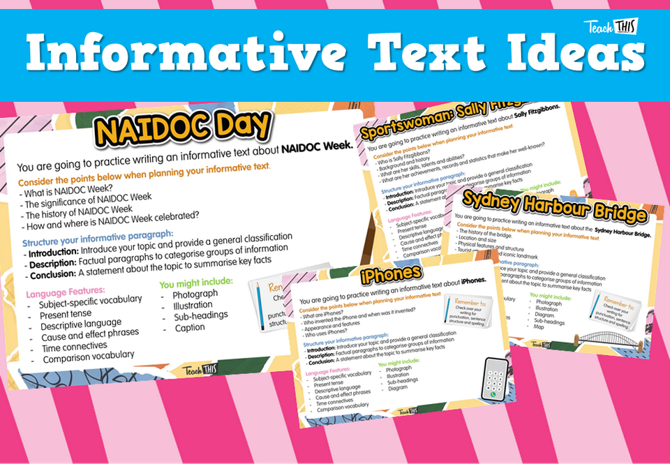 Informative Text Ideas