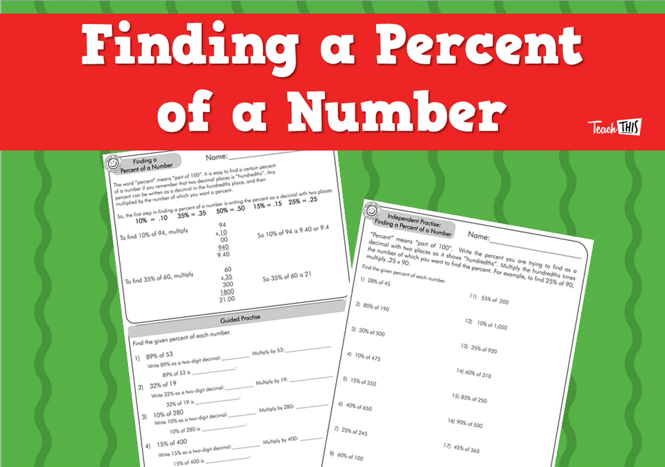 Finding a Percent of a Number