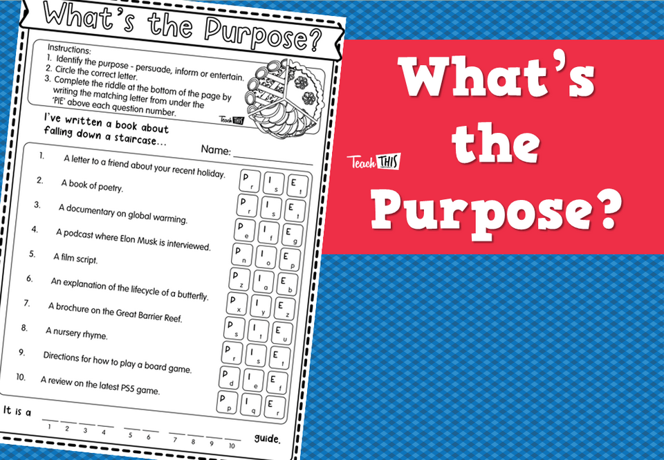 What’s the Purpose?