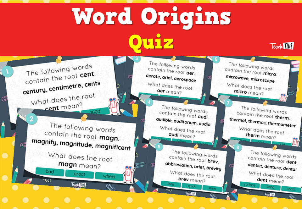 Word Origins Quiz