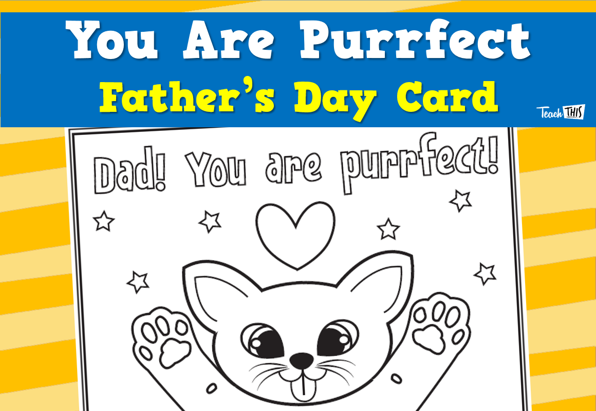 You Are Purrfect - Father's Day Card