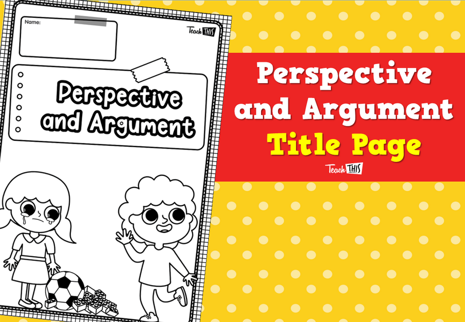 Perspective and Argument - Title Page